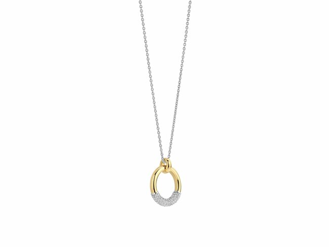 Ti Sento | Collier | Argent | Plaqué Or | Oxyde De Zirconium | 34133ZY
