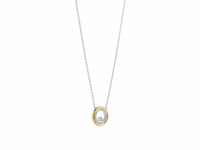 Ti Sento | Collier | Argent | Plaqué Or | Oxyde De Zirconium | 34148ZY