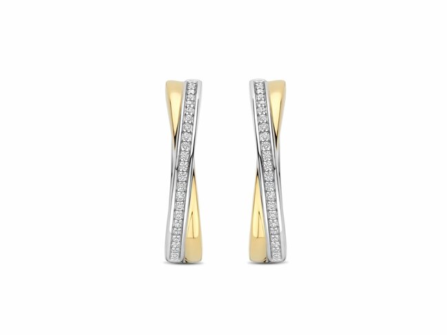 Ti Sento | Boucles D'Oreilles | Argent | Plaqué Or | Oxyde De Zirconium | 78099ZY