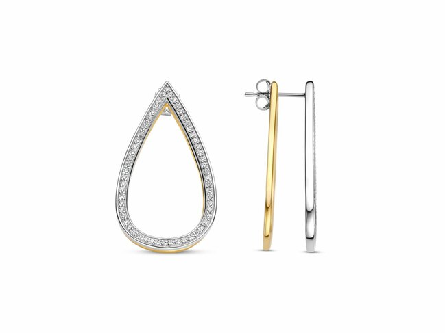 Ti Sento | Boucles D'Oreilles | Argent | Plaqué Or | Oxyde De Zirconium | 78107ZY