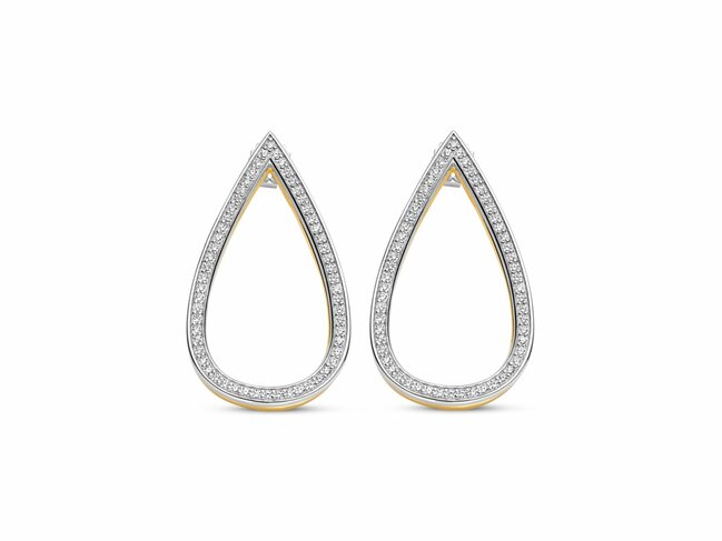 Ti Sento | Boucles D'Oreilles | Argent | Plaqué Or | Oxyde De Zirconium | 78107ZY