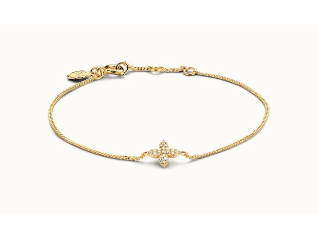 Diamanti Per Tutti | Bracelet | Little Flower | Plaqué Or | Diamant | M2253-3S1