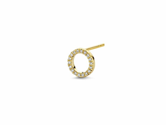 Diamanti Per Tutti | Boucles d'Oreilles | Plaqué Or |Diamants | M2108-3S4