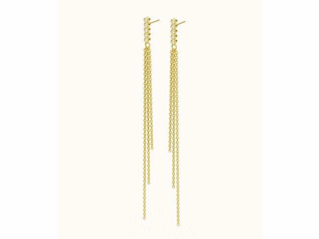Diamanti Per Tutti | Boucles d'Oreilles | Plaqué Or | Diamants 0.030ct | M2748-3S4