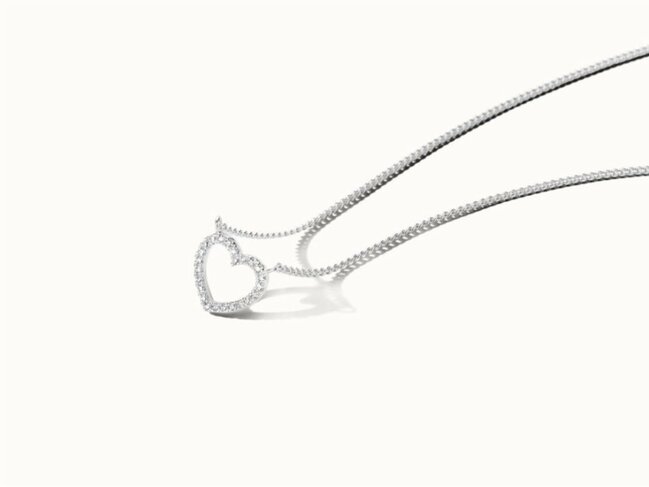 Diamanti Per Tutti | Collier | Argent | Plaqué Or | Diamant 0.0720cts | M2256-3S3