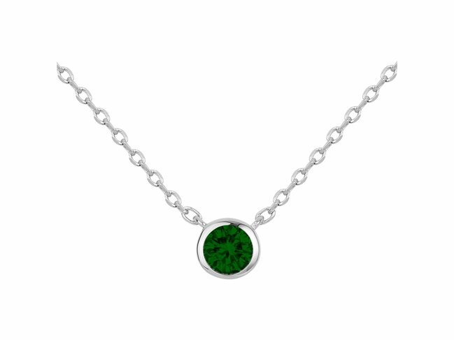 Loumya Silver | Collier | Argent | Oxyde de Zirconium | Vert | 70700881