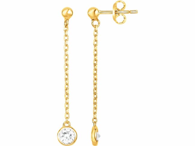 Loumya Silver | Boucles d'Oreilles | Plaqué Or | Oxyde de Zirconium | 76400091
