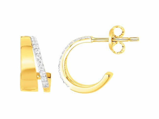 Loumya Silver | Boucles d'Oreilles | Plaqué Or | Oxyde de Zirconium | 76400098BJ
