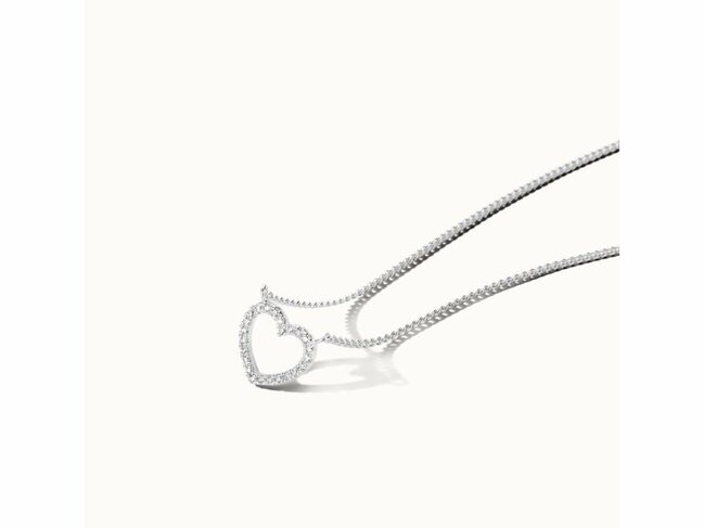 Diamanti Per Tutti | Collier | Argent | Diamant 0.072cts | Coeur |  M2256-3S3