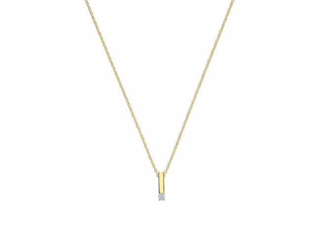 Ti Sento | Collier | Argent | Plaqué Or | Oxyde de Zirconium | 34131ZY