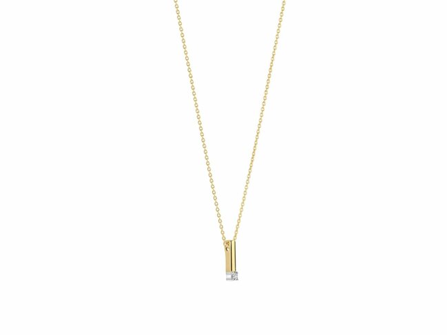 Ti Sento | Collier | Argent | Plaqué Or | Oxyde de Zirconium | 34131ZY