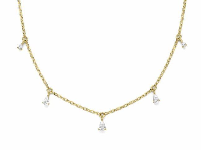 Naiomy Silver | Collier | Plaqué Or | Oxyde de Zirconium | N6S74