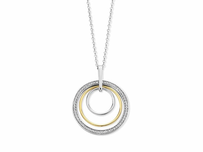 Naiomy Silver | Collier | Argent Bicolore | Oxyde de Zirconium | N6D57