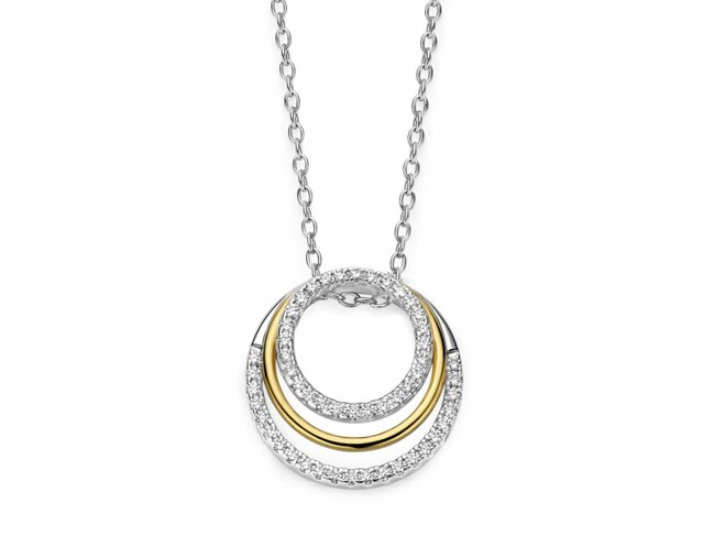 Naiomy Silver | Collier | Argent | Bicolore | Oxyde de Zirconium | N6P72