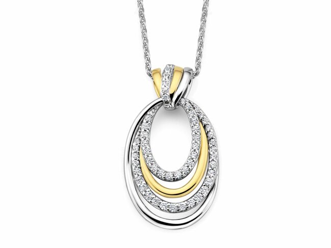 Naiomy Silver | Collier | Argent | Bicolore | Oxyde de Zirconium | N6N52
