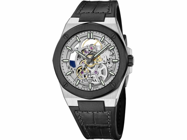 Festina | Homme | Automatique | Swiss Made | Squelette | 42.6mm | F22009/1