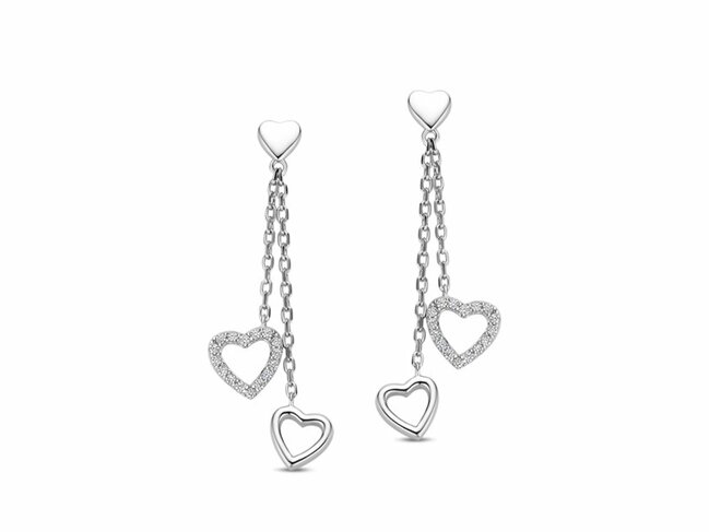 Naiomy Silver | Boucles d'Oreilles | Argent | Oxyde de Zirconium | N6H55