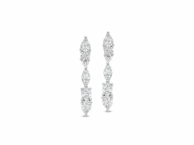 Naiomy Silver | Boucles d'Oreilles | Argent | Oxyde de Zirconium | N6F61