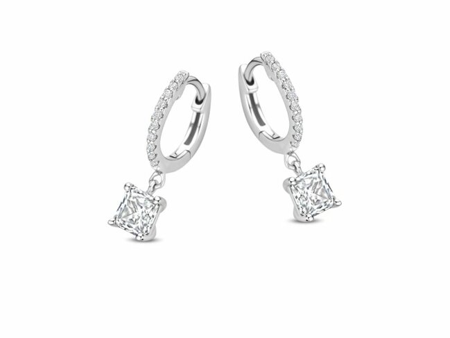 Naiomy Silver | Boucles d'Oreilles | Argent | Oxyde de Zirconium | N6F54