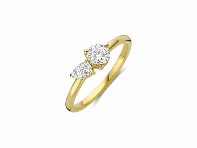 Diamants de Laboratoire | Bague | Or Jaune | Diamants de Synthèse | 0.57ct | LAB108