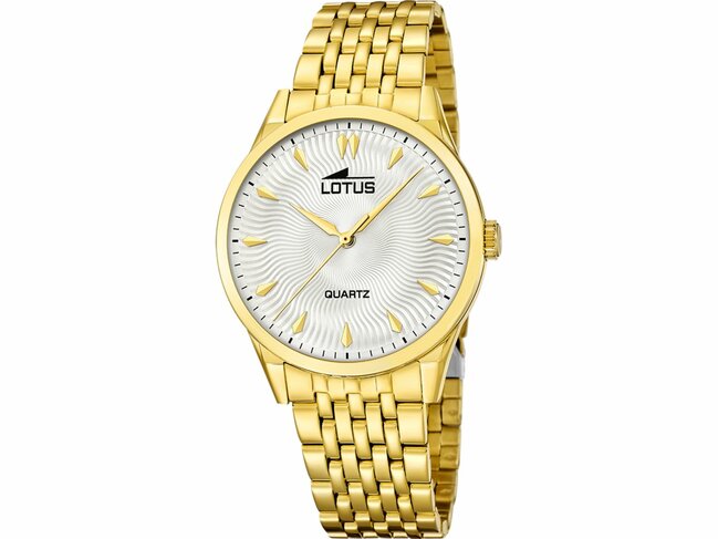 Lotus | Homme | Quartz | Acier Inoxydable | Doré | 40mm | 19057/1
