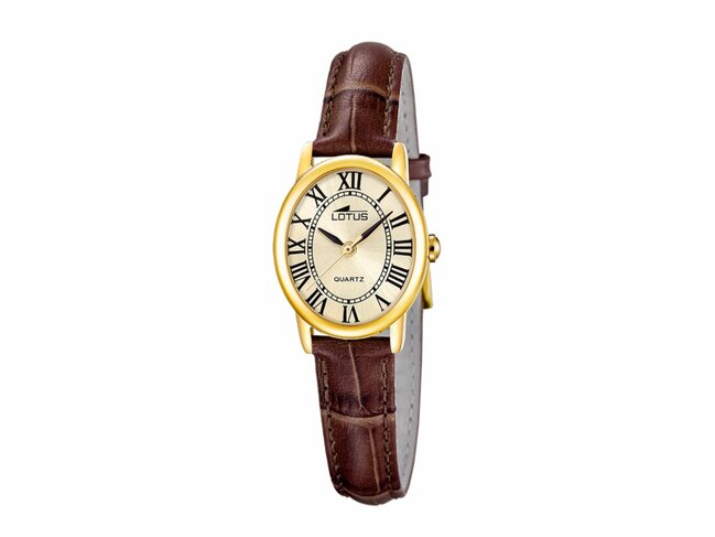 Lotus | Femme | Quartz | Cuir | Montre + Bijou | 19019/2