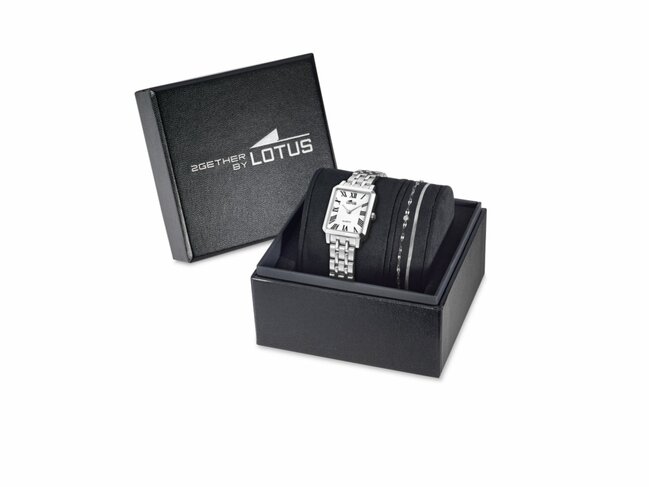 Lotus | Femme | Quartz | Acier Inoxydable | Montre + Bijou | 19008/7
