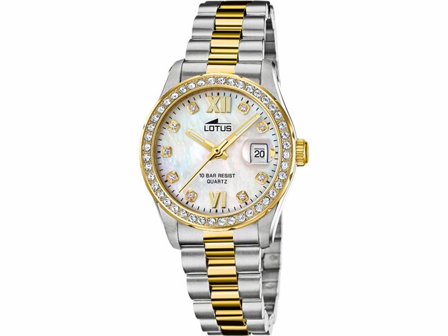 Lotus | Femme | Quartz | Acier Inoxydable | Bicolore | 18978/1