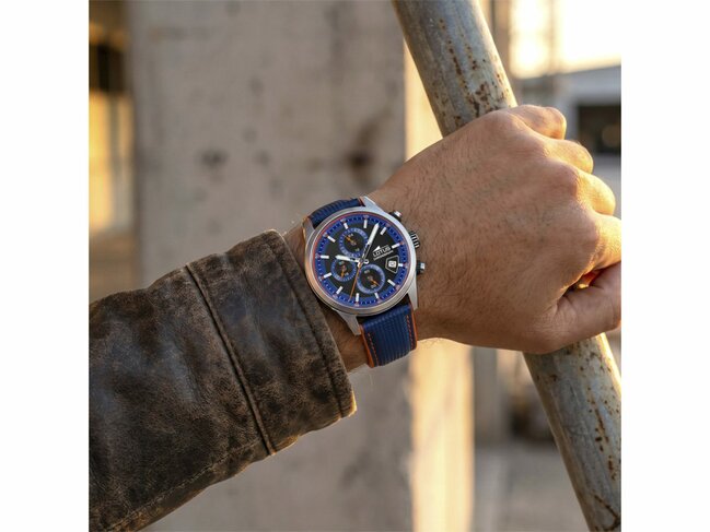 Lotus | Homme | Acier Inoxydable | Cuir | Chrono | 19085/3