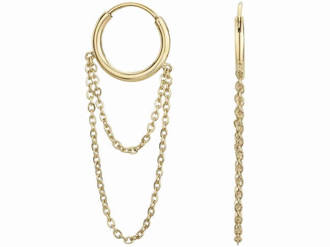 Loumya Steel | Boucles d'Oreilles | Acier Inoxydable | Doré | 842-182.J