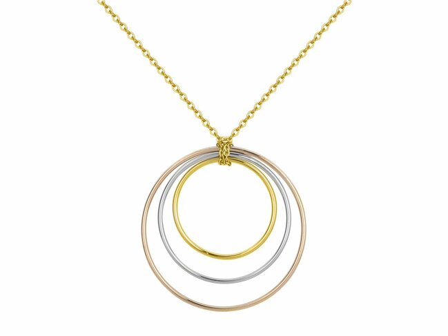 Loumya Steel | Collier | Acier Inoxydable | Tricolore | 872-080