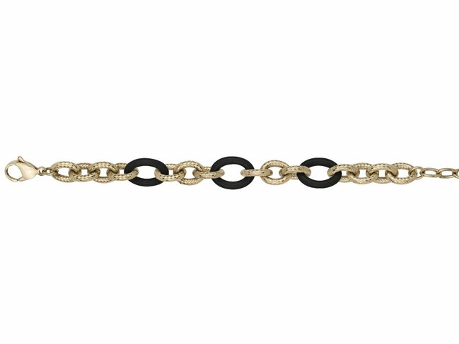 Loumya Steel | Bracelet | Acier Inoxydable | Doré | Céramique | 903-177.J