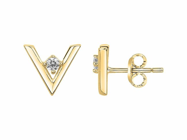 Loumya Silver | Boucles d'Oreilles | Plaqué Or | Oxyde de Zirconium | 76400521