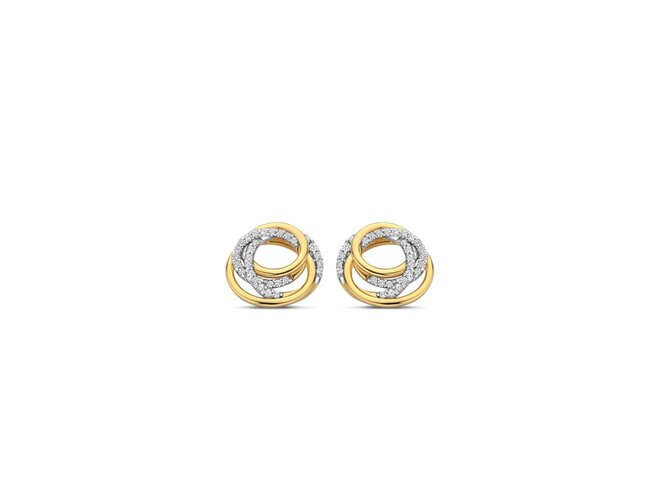 Naiomy Silver | Boucles d'Oreilles | Plaqué Or | Oxyde de Zirconium | N5P66