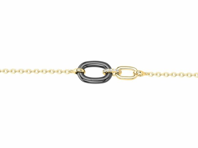 Loumya Silver | Bracelet | Plaqué Or | Oxyde de Zirconium | Céramique | 1-36-0040