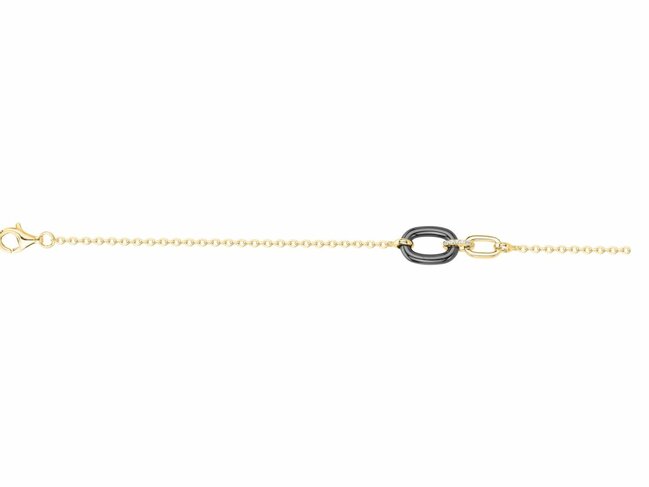 Loumya Silver | Bracelet | Plaqué Or | Oxyde de Zirconium | Céramique | 1-36-0040