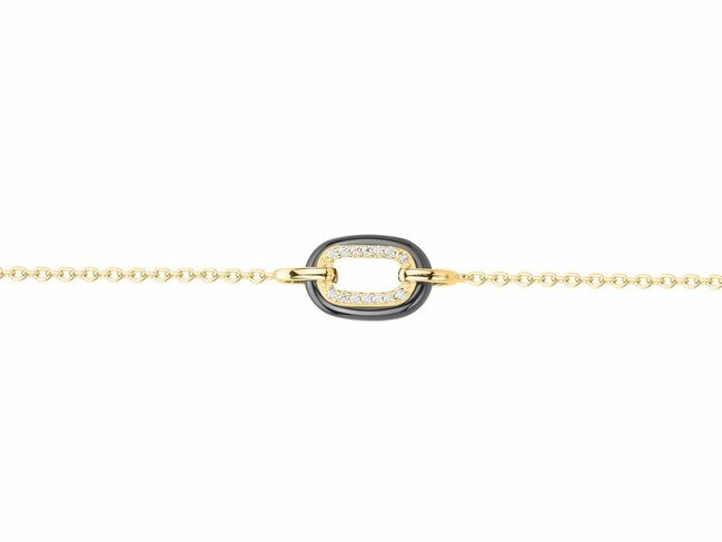 Loumya Silver | Bracelet | Plaqué Or | Oxyde de Zirconium | Céramique | 1-36-0047
