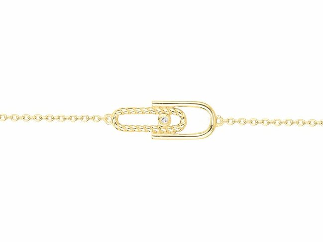 La Garçonne Diamant | Bracelet | Plaqué Or | Diamant 0.015ct | 26300051