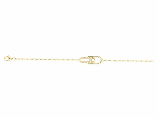 La Garçonne Diamant | Bracelet | Plaqué Or | Diamant 0.015ct | 26300051