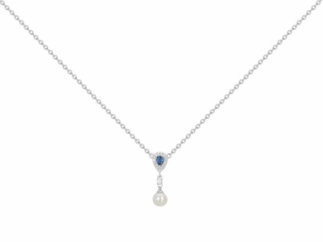 Loumya Silver | Collier | Argent | Oxyde de Zirconium | Perle d'Eau Douce | 70701200