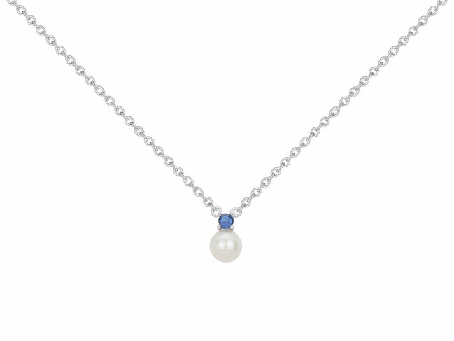 Loumya Silver | Collier | Argent | Oxyde de Zirconium | Perle | d'Eau Douce | 70701201