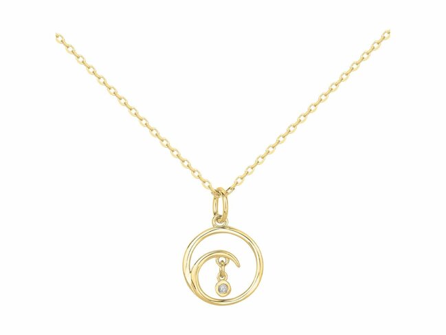 La Garçonne Diamant | Collier | Plaqué Or | Diamant 0.015ct | 26700085
