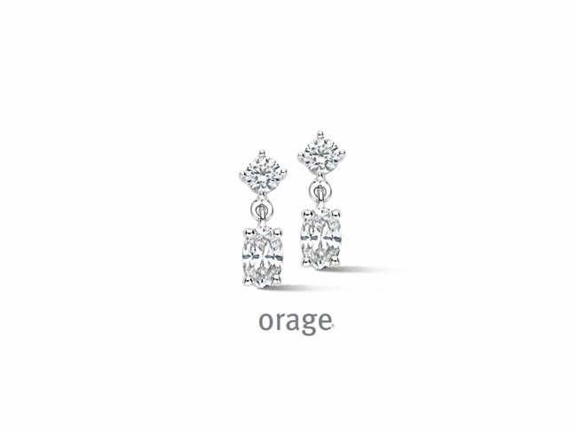 Orage | Boucles d'Oreilles | Argent | Oxyde de Zirconium | BC053