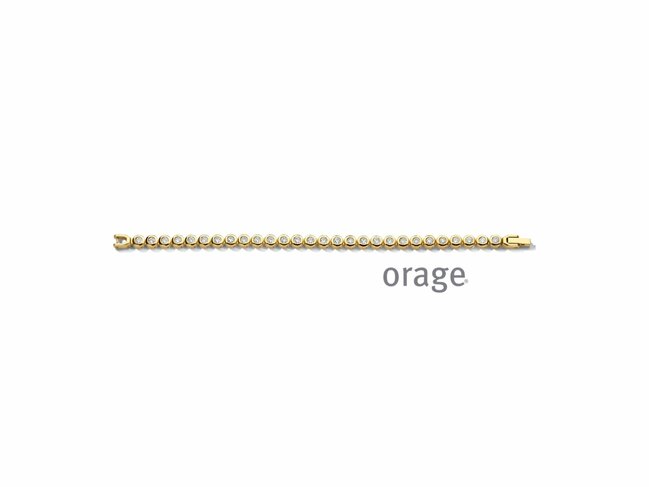 Orage | Bracelet | Acier | Doré | Oxyde de Zirconium | BC132