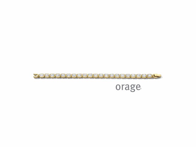 Orage | Bracelet | Acier | Doré | Oxyde de Zirconium | BC134
