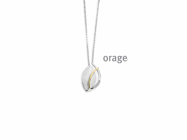 Orage | Collier | Argent Bicolore & Oxyde de Zirconium | BC158