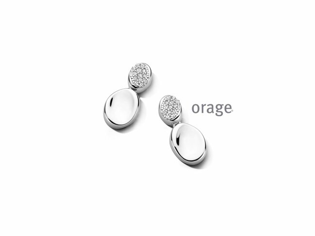 Orage | Boucles d'Oreilles | Argent | Oxyde de Zirconium | BC190