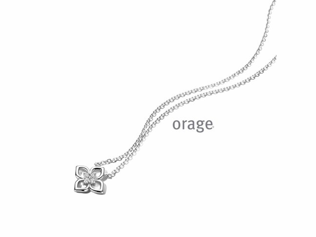 Orage Ag Labo | Collier | Argent | Diamants Labo 0.16ct | BC017
