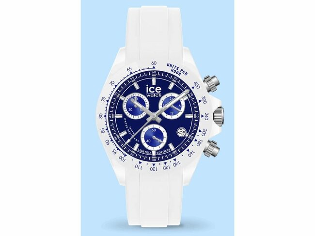 Ice-Watch | Homme | Chrono | Bewatch | White Blue | Edition Limitée | 41MM | 026314