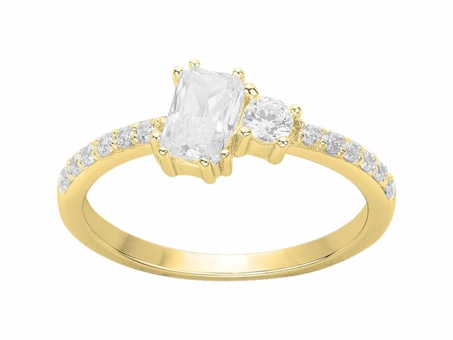 Loumya Silver | Bague | Plasué Or | Oxyde de Zirconium | 76100485